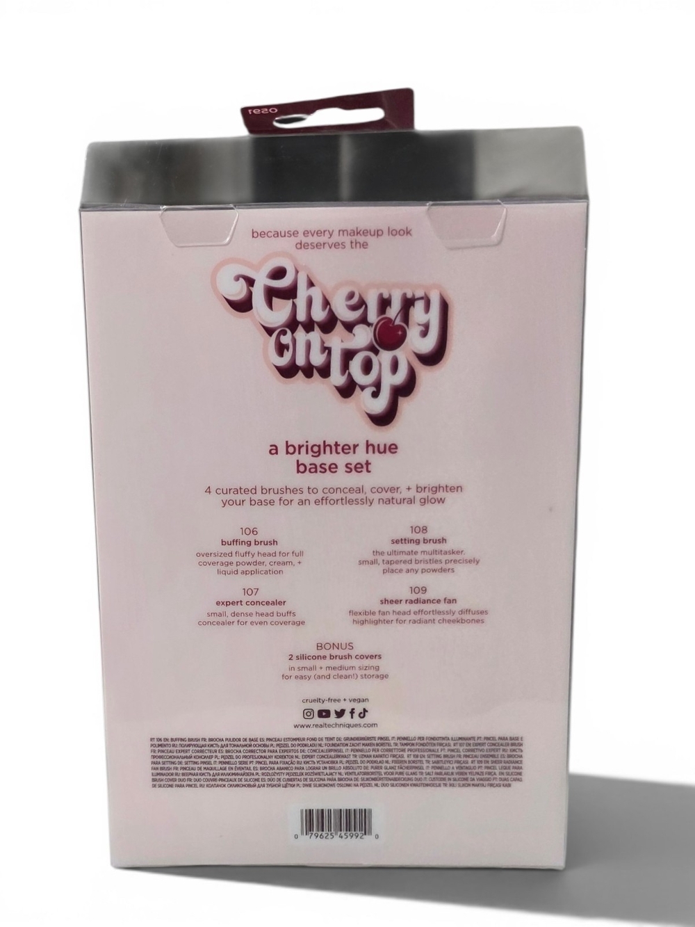 Real Techniques Cherry On Top Bright Hue Brush Set - Pink - Picture 2 of 2